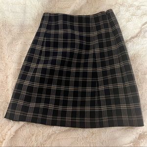 Aritzia plaid skirt